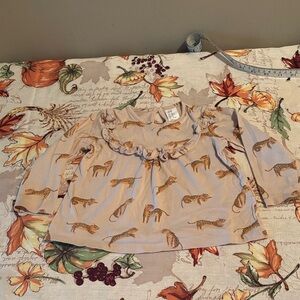 H&M Kids Beige Leopard Print Blouse